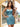 Crystal Sheath Mini Prom Dress With Pleated - Aqua Blue