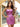 Crystal Sheath Mini Prom Dress With Pleated - Hot Pink
