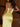 Strapless Crystal Long Prom Dress With Split in Yellow