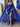 Crystal Sheath Long Prom Dress With Shawl - Royal Blue