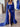 Crystal Sheath Long Prom Dress With Shawl - Royal Blue