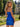 V-Neck Corset Top Satin Mini Sheath Prom Dress in Royal Blue