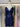 Sparkly V-Neck Lace Sheath Mini Prom Dress - Navy Blue
