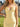 V-Neck Boned Satin Mini Sheath Prom Dress in Yellow