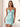 Hot Fix Satin V-Neck Backless Sheath Mini Prom Dress-Baby Blue