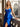 Pleated Waist Drop V Neck Long Prom Dress - Royal Blue