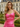 Cut Front Sweetheart Sheath Mini Prom Dress - Hot Pink