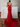 One Shoulder Beading 3D Flower Ruched Bodice Mermaid Prom Dress With Drop - Red