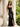 Backless Halter Polka Dot Long Mermaid Split Prom Dress in Black