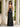 Backless Halter Polka Dot Long Mermaid Split Prom Dress in Black