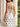 Backless Halter Polka Dot Long Mermaid Split Prom Dress in White