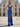 Hot Fix Crystal Spaghetti Shoulder Straps Mermaid Long Prom Dress With Slit - Royal Blue
