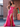 Off Shoulder Crystal Boned Mermaid Prom Dress-Hot Pink