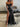 Crystal Boned Off Shoulder Mermaid Prom Dress - Black