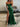 Crystal Boned Off Shoulder Mermaid Prom Dress - Emerald Green