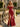3D Rose Off Shoulder Pleated Mermaid Prom Dress in Red