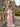 3D Rose Off Shoulder Pleated Mermaid Prom Dress in Pink