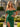 3D Rose Off Shoulder Pleated Mermaid Prom Dress in Emerald Green