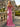 3D Rose Off Shoulder Pleated Mermaid Prom Dress in Hot Pink