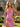 3D Rose Off Shoulder Pleated Mermaid Prom Dress in Hot Pink