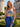 Off Shoulder Sparkly Satin Illusion Long Mermaid Prom Dress With Split in Royal Blue