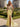 Off Shoulder Sparkly Satin Illusion Long Mermaid Prom Dress With Split in Yellow