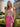 Off Shoulder Sparkly Satin Illusion Long Mermaid Prom Dress With Split in Hot Pink