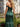 Off Shoulder Lace Pleated Long mermaid Prom Dress With Slit - Emerald Green