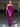 Tank Square Neck Ruched Bodice Mermaid Prom Dress - Hot Pink