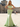 Big Bow Back Tank Two Pieces Pearls Like Mermaid Long Prom Dress - Mint Green