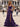 Halter Hot Fix Crystal Ruffle Hem Lace Up Long Prom Dress Mermaid With Slit - Purple