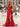 Halter Hot Fix Crystal Ruffle Hem Lace Up Long Prom Dress Mermaid With Slit - Red