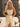 Halter Pearls Like Ruched Bust Two Pieces Long Mermaid Prom Dress With Slit - Champagne