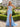 Hot Fix Crystal Lace Illusion Long Mermaid Prom Dress With Slit - Sky Blue