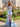 Hot Fix Crystal Lace Illusion Long Mermaid Prom Dress With Slit - Sky Blue