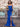 Removable 3D Rose Strapless Satin Mermaid Prom Dress With Slit - Royal Blue
