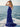 Hot Fix Bodice Strapless Mermaid Evening Dress With Slit - Royal Blue