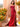 Hot Fix Bodice Strapless Mermaid Evening Dress With Slit - Red