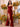 Luxury Hot Fix Boned Bodice Strapless Mermaid Evening Dress - Red