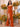 Luxury Hot Fix Boned Bodice Strapless Mermaid Evening Dress - Orange