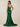 Luxury Hot Fix Boned Bodice Strapless Mermaid Evening Dress in Emerald Green