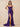 Luxury Hot Fix Boned Bodice Strapless Mermaid Evening Dress in Purple