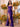 Luxury Hot Fix Boned Bodice Strapless Mermaid Evening Dress - Purple