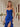 Boned Bodice Strapless Mermaid Prom Dress With Ruffle - Royal Blue
