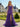 Sparkly Lace Boned Mermaid Prom Dress With Ruffle in Purple