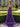 Sparkly Lace Boned Mermaid Prom Dress With Ruffle in Purple