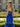 Sparkly Lace Boned Mermaid Prom Dress With Ruffle - Royal Blue