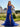 Sparkly Lace Boned Mermaid Prom Dress With Ruffle - Royal Blue