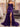 Sparkly Lace Boned Mermaid Prom Dress With Ruffle - Purple