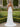 Cut Front Pleated Mermaid Prom Dress With Split - White